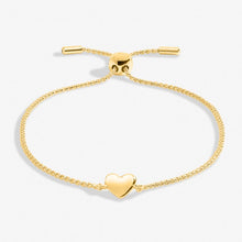 Load image into Gallery viewer, Mini Charms Heart Bracelet In Gold-Tone Plating
