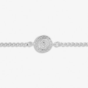 Mini Charms Coin Bracelet In Silver Plating
