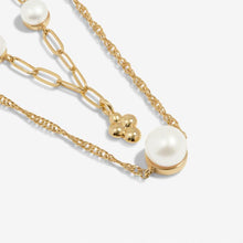 Load image into Gallery viewer, White Pearl Stacks Of Style Necklace Set