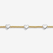 Load image into Gallery viewer, 'Faith, Peace, Love' Bracelet In Silver And Gold-Tone Plating