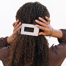 Load image into Gallery viewer, Almond Beige Medium Flat Rectangle Hair Clip