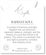 Load image into Gallery viewer, Aqua Agate Gemstone Bracelet with Radiant Soul Sterling Silver Charm