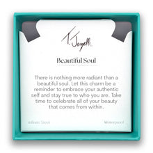Load image into Gallery viewer, Beautiful Soul Charm with Aqua Agate Gemstone Bracelet