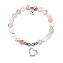 Load image into Gallery viewer, Beautiful Soul Charm with White Natural Agate Gemstone Bracelet