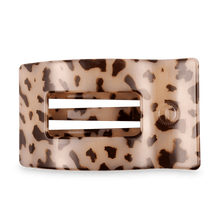 Load image into Gallery viewer, Blonde Tortoise Large Flat Rectangle Hair Clip