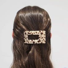 Load image into Gallery viewer, Blonde Tortoise Small Flat Rectangle Hair Clip