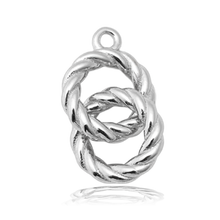 Load image into Gallery viewer, Strawberry Quartz Gemstone Bracelet with Forever Connected Sterling Silver Charm