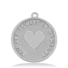 Load image into Gallery viewer, Blue Calcite Stone Bracelet with Always in My Heart Sterling Silver Charm