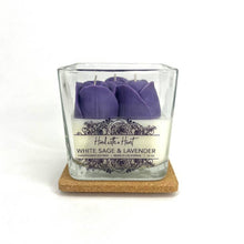 Load image into Gallery viewer, White Sage &amp; Lavender Soy Wax Candle - 10oz
