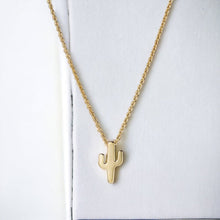 Load image into Gallery viewer, Cactus Necklace - Gold
