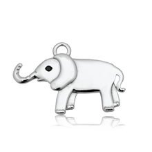 Load image into Gallery viewer, Cherry Jade Gemstone Bracelet with Lucky Elephant Cutout Sterling Silver Charm