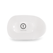 Load image into Gallery viewer, Coconut White Medium Flat Round Hair Clip