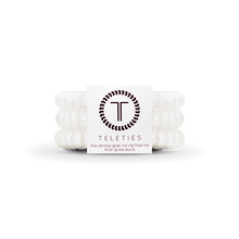 Load image into Gallery viewer, Coconut White Small Hair Ties Set of 3