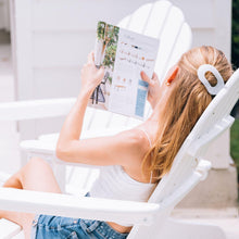 Load image into Gallery viewer, Coconut White Small Flat Round Hair Clip