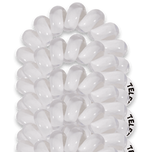 Load image into Gallery viewer, Coconut White Tiny Hair Ties Set of 5