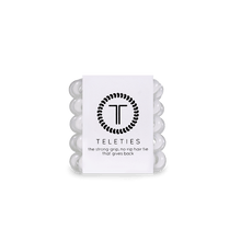 Load image into Gallery viewer, Coconut White Tiny Hair Ties Set of 5