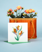 Load image into Gallery viewer, Quilled Bird of Paradise Greeting Card
