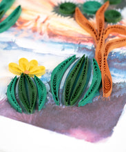 Load image into Gallery viewer, Desert Landscape Quilling Card