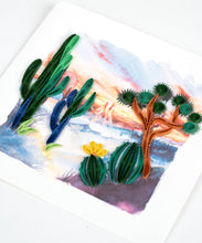 Load image into Gallery viewer, Desert Landscape Quilling Card
