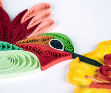 Load image into Gallery viewer, Quilled Hummingbird & Yellow Flowers Greeting Card