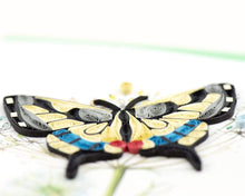 Load image into Gallery viewer, Quilled Swallowtail Butterfly Greeting Card
