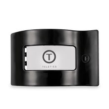 Load image into Gallery viewer, Jet Black Large Flat Rectangle Hair Clip