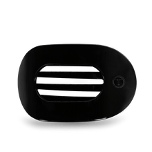 Load image into Gallery viewer, Jet Black Large Flat Round Hair Clip