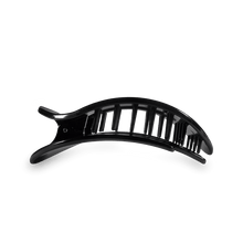 Load image into Gallery viewer, Jet Black Medium Flat Round Hair Clip