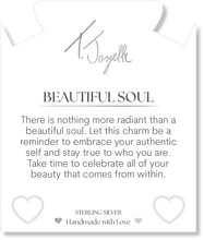 Load image into Gallery viewer, Moonstone Gemstone Bracelet with Beautiful Soul Sterling Silver Charm