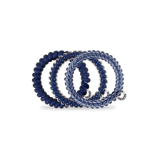 Load image into Gallery viewer, Nightfall Navy Small Hair Ties Set of 3