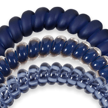 Load image into Gallery viewer, Nightfall Navy Small Hair Ties Set of 3