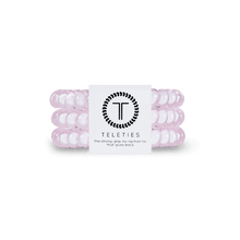 Load image into Gallery viewer, Rose Water Pink Small Hair Ties Set of 3