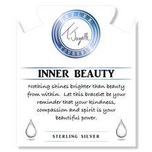 Load image into Gallery viewer, Strawberry Quartz Gemstone Bracelet with Inner Beauty Sterling Silver Charm