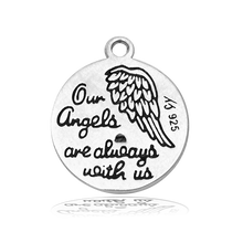 Load image into Gallery viewer, Sunset Quartz Gemstone Bracelet with Guardian Sterling Silver Charm