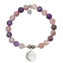 Load image into Gallery viewer, Super 7 Gemstone Bracelet with 11:11 Sterling Silver Charm
