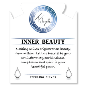Super 7 Gemstone Bracelet with Inner Beauty Sterling Silver Charm
