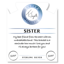 Load image into Gallery viewer, Super 7 Gemstone Bracelet with Sister Endless Love Sterling Silver Charm
