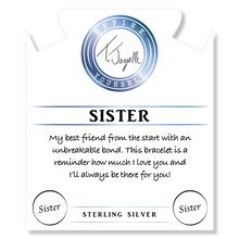 Load image into Gallery viewer, Super 7 Gemstone Bracelet with Sister Endless Love Sterling Silver Charm