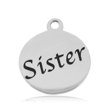 Load image into Gallery viewer, Super 7 Gemstone Bracelet with Sister Endless Love Sterling Silver Charm