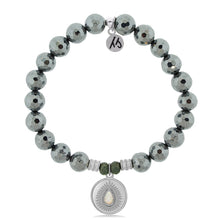 Load image into Gallery viewer, Terahertz Stone Bracelet with You&#39;re One of a Kind Sterling Silver Charm
