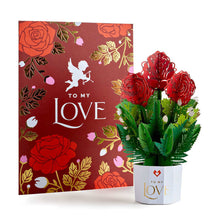 Load image into Gallery viewer, To My Love Card with Mini Bouquet