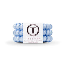 Load image into Gallery viewer, Washed Denim Large Hair Ties Set of 3