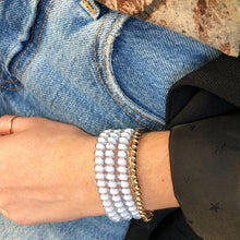 Load image into Gallery viewer, Washed Denim Small Hair Ties Set of 3