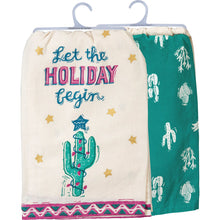 Load image into Gallery viewer, Let The Holiday Begin - Dish Towel Set