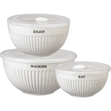 Load image into Gallery viewer, PBK Bowl Set - Nourish, Enjoy, Eat
