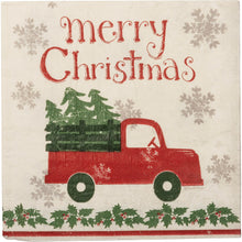 Load image into Gallery viewer, Merry Christmas Truck and Tree - Large Paper Napkin Set
