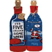 Load image into Gallery viewer, Bottle Sock - It's Five O'Clock Somewhere