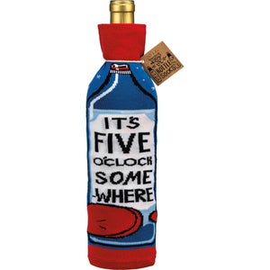 Bottle Sock - It's Five O'Clock Somewhere