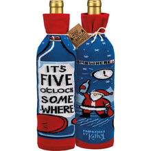 Load image into Gallery viewer, Bottle Sock - It's Five O'Clock Somewhere