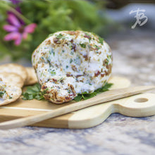 Load image into Gallery viewer, Striped Paddle Serving and Cutting Board and Spreader Knife Gift Set